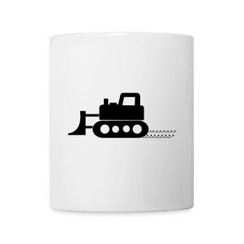 bulldozer - Mug - white - Front