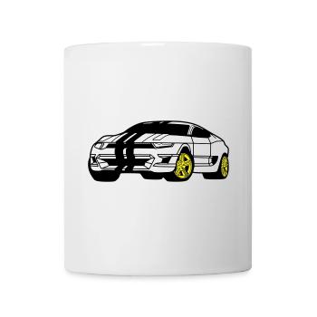 Voiture de sport - Voiture de sport - Coupé - Mug blanc - blanc - Devant