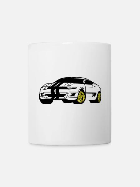 Voiture de sport - Voiture de sport - Coupé - Mug blanc - blanc