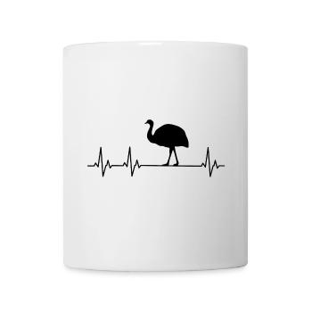 Nandu, ostrich head, emu, ostrich - Mug - white - Front