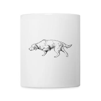 Setter vorstehend - Tasse - Weiß - Vorne