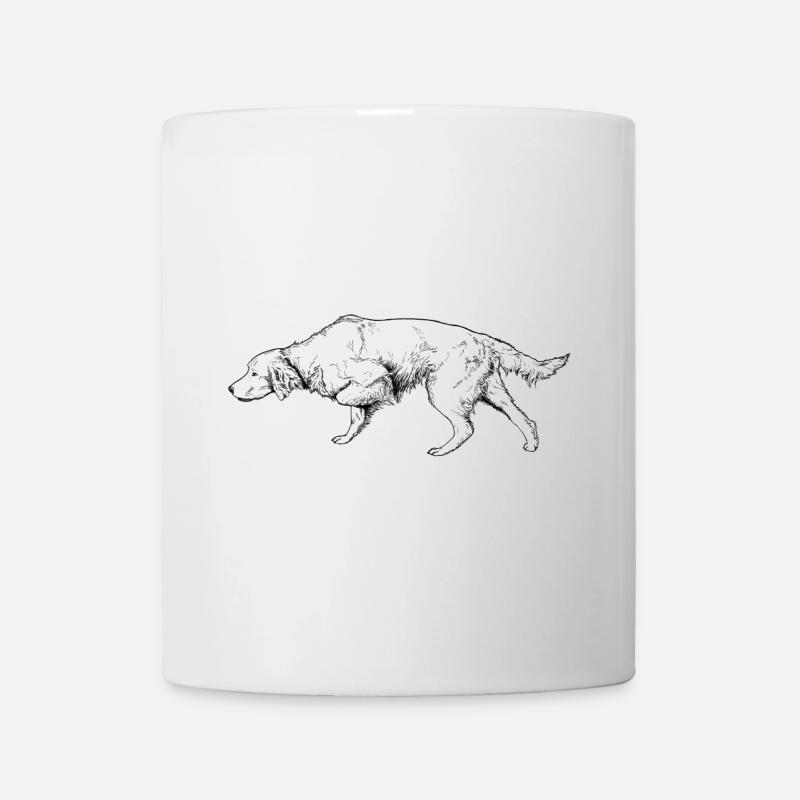 Setter vorstehend - Tasse - Weiß