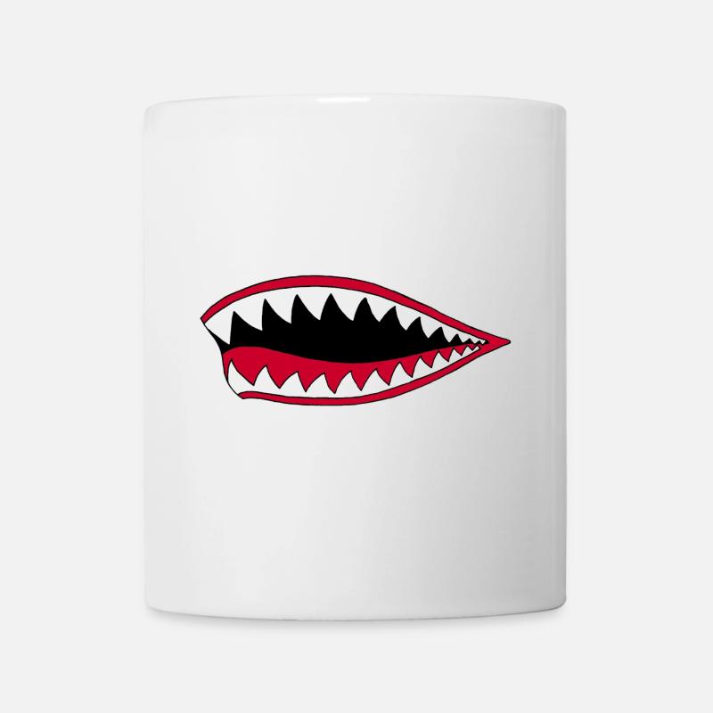 Bouche de carnivore - Mug blanc - blanc