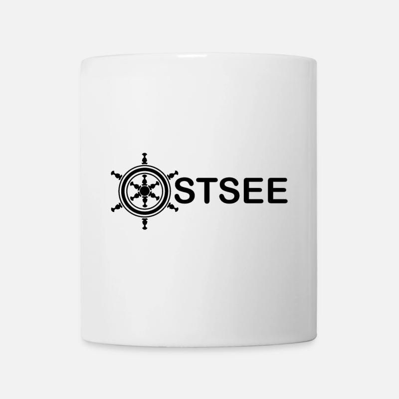 ostsee seemann steuermann kaptän symbol Anker - Tasse - Weiß