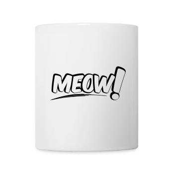 MEOW Miau Chat - Mug blanc - blanc - Devant