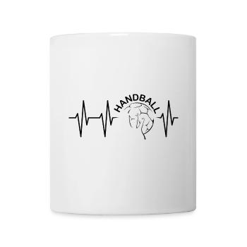 Pulse Team Friends handball heartbeat pulse ecg - Mug blanc - blanc - Devant
