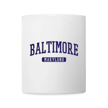 Baltimore Maryland Vintage Arc Print - Tasse - Weiß - Vorne