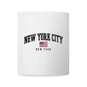 New York City Vintage Distressed Flagge - Tasse - Weiß - Vorne