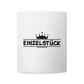 Einzelstück Krone - Tasse - Weiß - Vorne