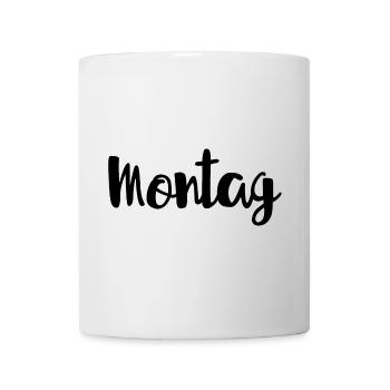 Montag Wochentag Wochenanfang - Tasse - Weiß - Vorne