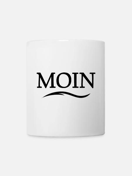 moin ostsee hamburg nordsee dänemark symbol Logo - Tasse - Weiß