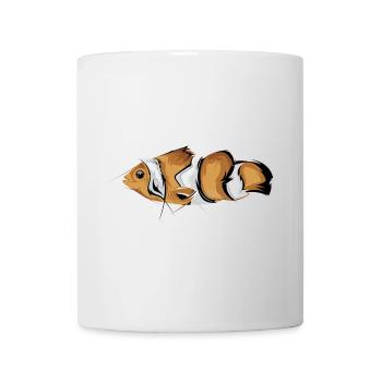 clownfish clown Fisch Fische Symbol Farben Grafik - Tasse - Weiß - Vorne