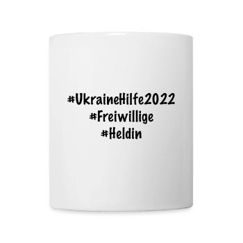 Freiwilliges Engagement Ukraine Hilfe - Tasse - Weiß - Vorne