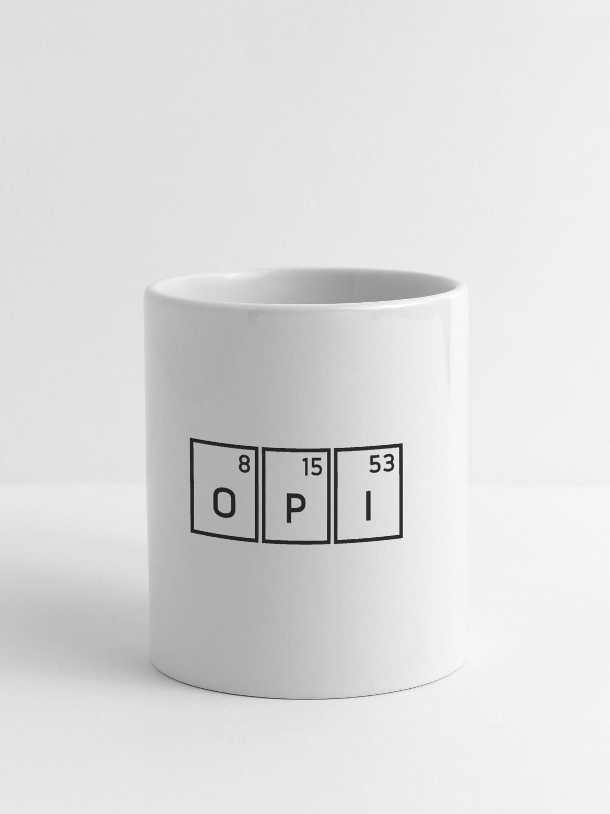 Sauerstoff, Phosphor, Iod - Tasse - Weiß - Vorne