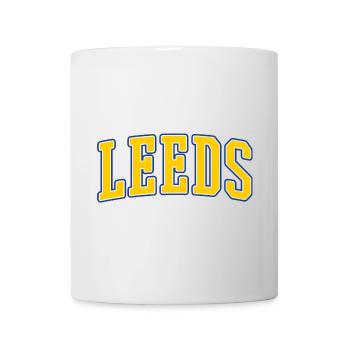 Leeds College Schriftzug - Tasse - Weiß - Vorne