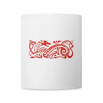 Chien de chasse celte (rouge) - Mug blanc - blanc - Devant