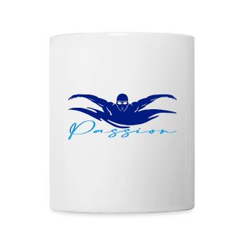 Swimming - Tasse - Weiß - Vorne