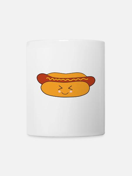 Hotdog worst - Mok - wit