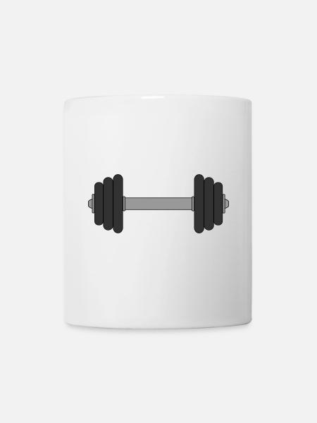 Haltère - Mug blanc - blanc
