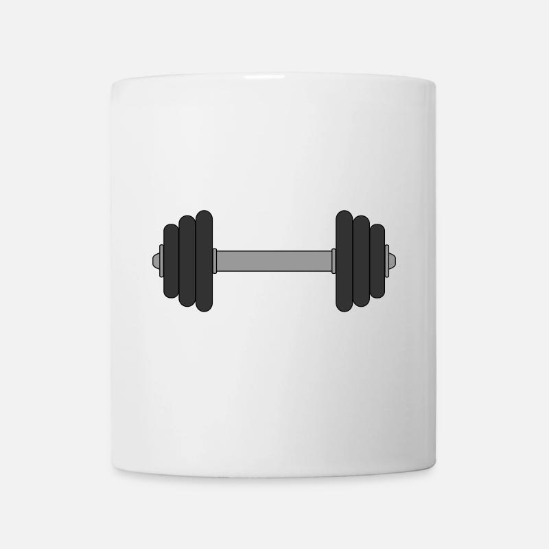 Haltère - Mug blanc - blanc