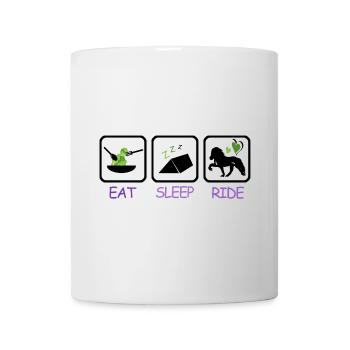 iceland competition shirts vegetarian tent ride - Tasse - Weiß - Vorne