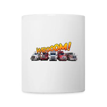 Lastwagen für echte Kerle und große Kinder - Tasse - Weiß - Vorne