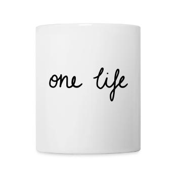 UNE VIE - Mug blanc - blanc - Devant