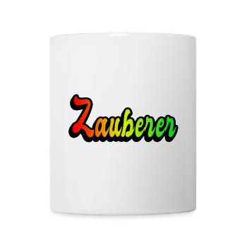 Zauberer Regenbogen Design - Tasse - Weiß - Vorne