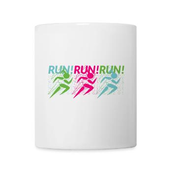 Joggen, Lauftraining, Sportler - Tasse - Weiß - Vorne