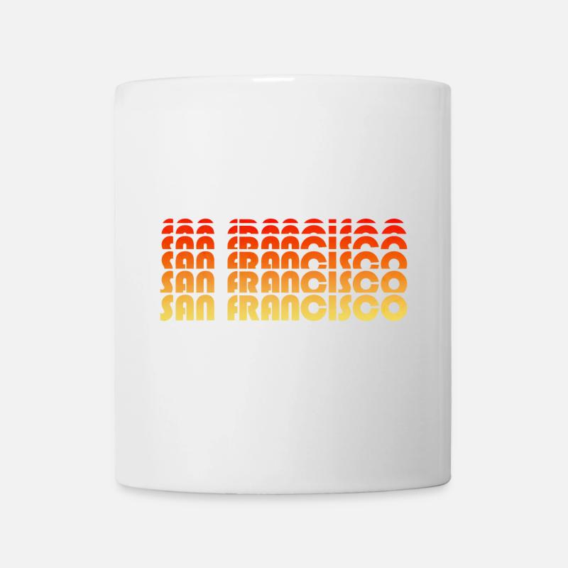 San Francisco Gradient Sunset - Tasse - Weiß