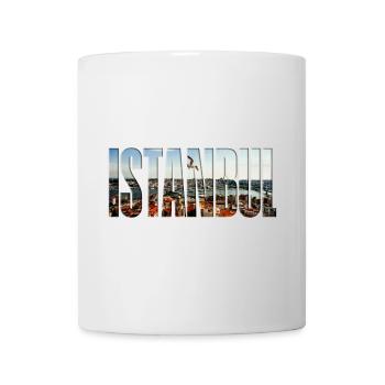 Istanbul Skyline Schriftzug - Tasse - Weiß - Vorne