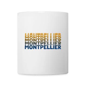 Montpellier Gradient Wortkunst - Tasse - Weiß - Vorne