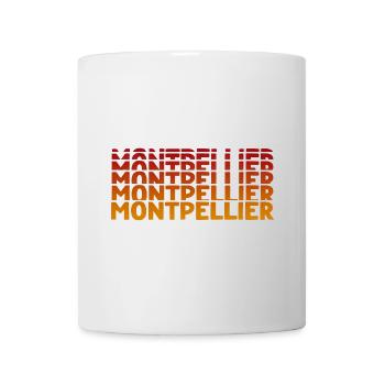 Montpellier Typografie - Tasse - Weiß - Vorne