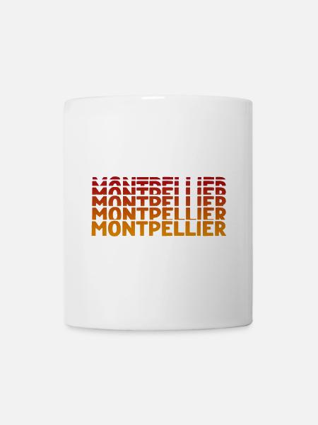 Typographie de Montpellier - Mug blanc - blanc
