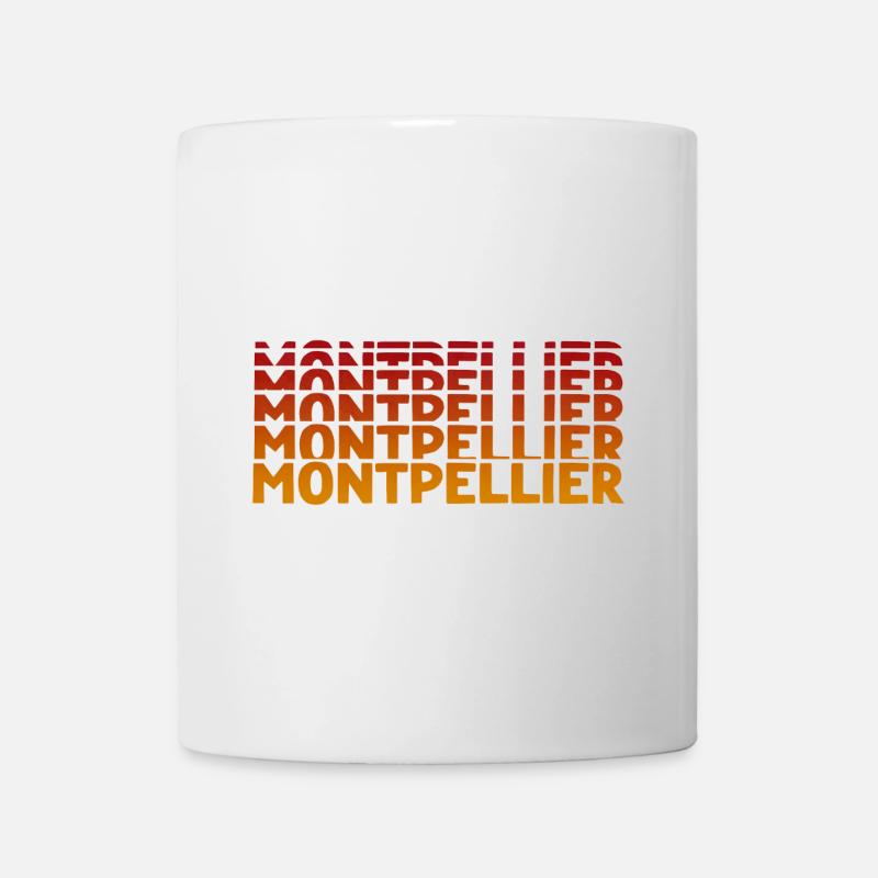 Typographie de Montpellier - Mug blanc - blanc