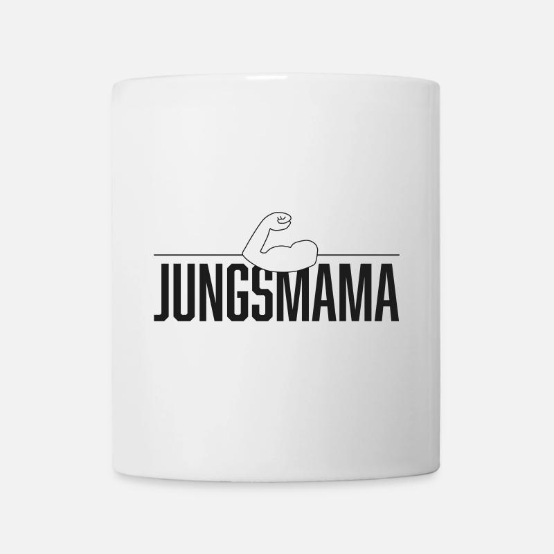 Jungsmama power muttertag - Tasse - Weiß