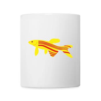 Danio rerio Zebrafisch rot und gelb - Tasse - Weiß - Vorne