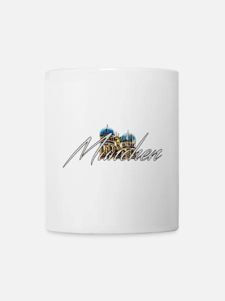 München Abstrakt Schrift - Tasse - Weiß
