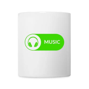 Music button - Mug - white - Front