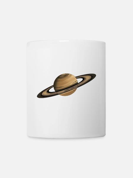 Anneaux planétaires de Saturne - Mug blanc - blanc