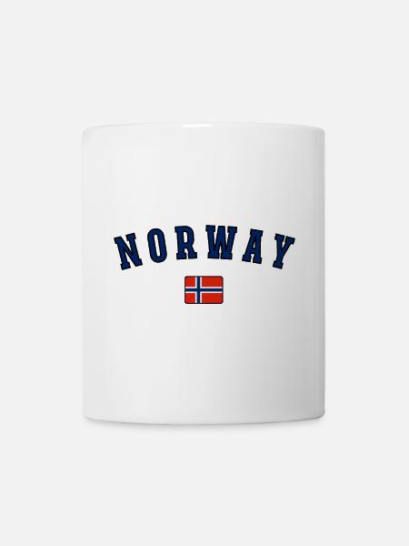Drapeau norvégien, fierté norvégienne - Mug blanc - blanc