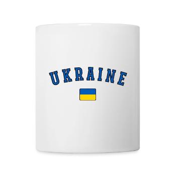 Ukrainische Flagge, Ukrainischer Stolz - Tasse - Weiß - Vorne