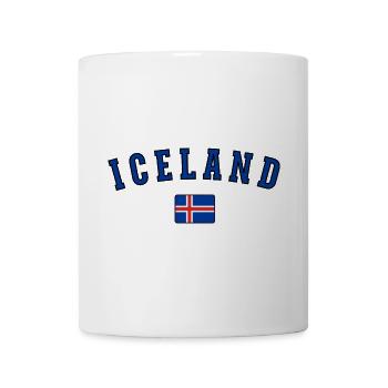 Drapeau de l’Islande, fierté islandaise - Mug blanc - blanc - Devant