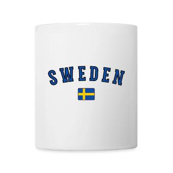 Drapeau de la Suède, fierté suédoise - Mug blanc - blanc - Devant