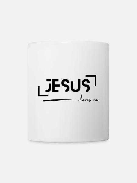 Jesus liebt mich - Tasse - Weiß