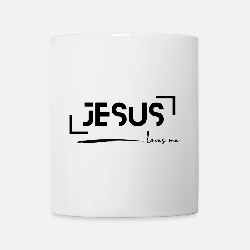 Jesus loves me - Mug - white