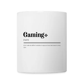 Cadeaux Gaming : Des définitions hilarantes gamer - Mug blanc - blanc - Devant