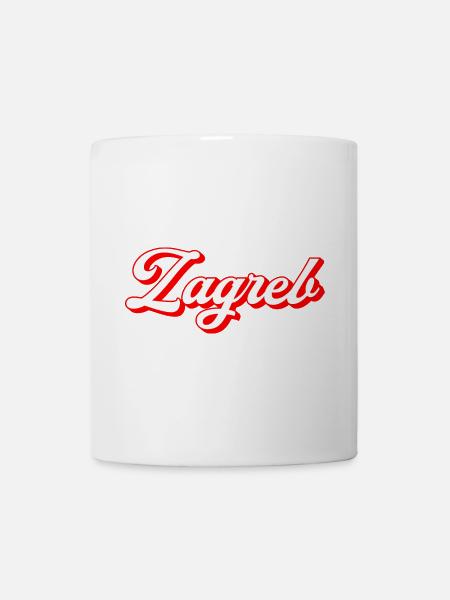 Zagreb Script Retro - Tasse - Weiß