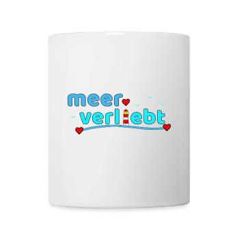Meerverliebt Leuchtturm Herzdesign - Tasse - Weiß - Vorne