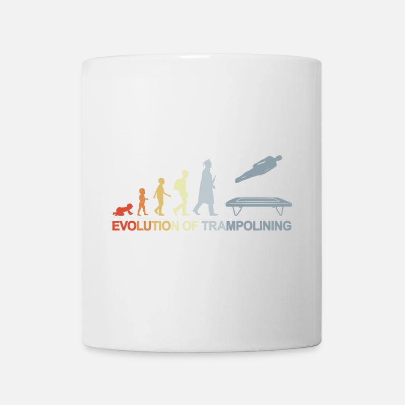 Vintage Trampolinspringer Evolution - Tasse - Weiß